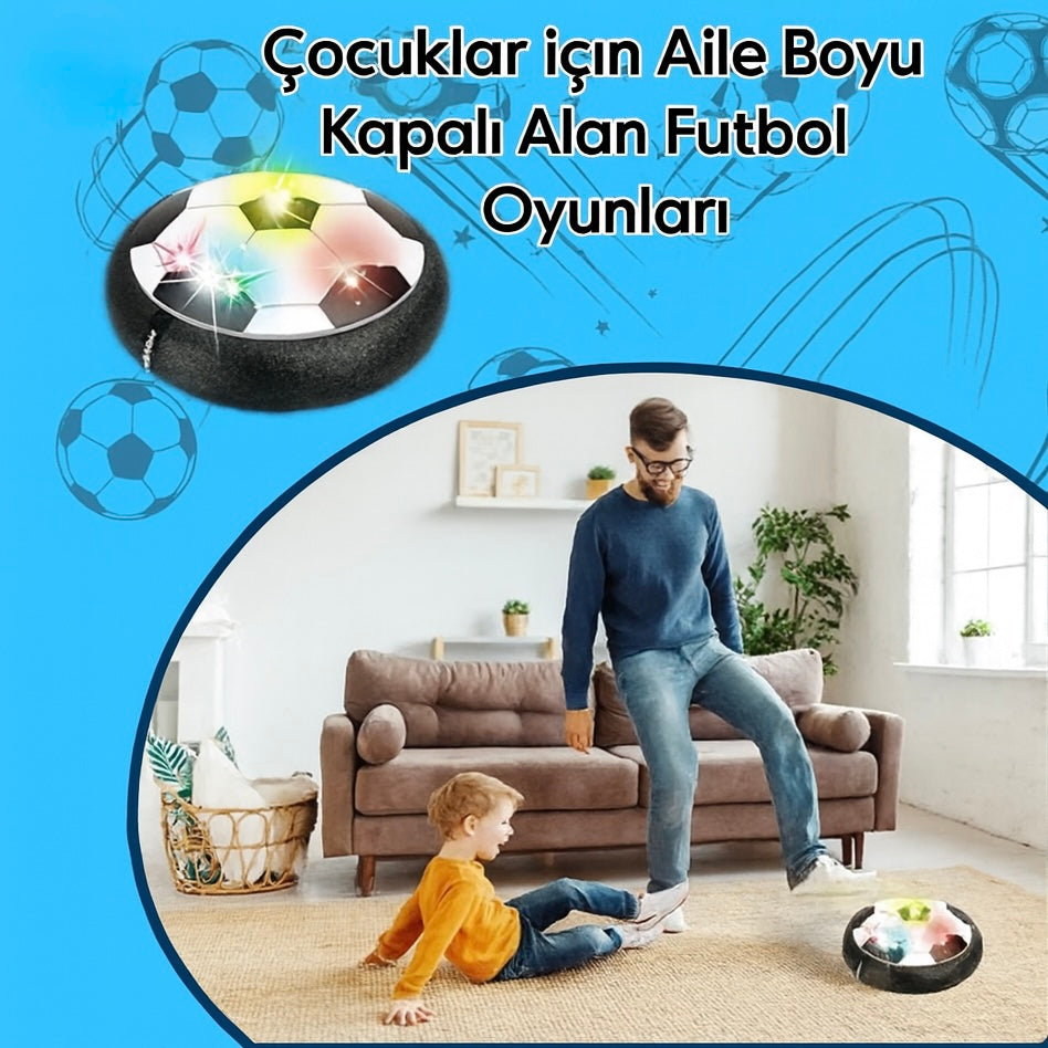 LED Işıklı Hover Futbol Topu
